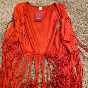 Fringe weastern style vest